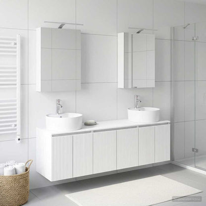 Bathroom Cabinet Set 5 pcs White Engineered Wood