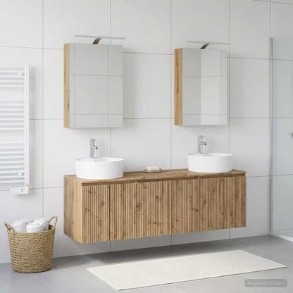 Bathroom Cabinet Set 5 pcs Artisan Oak Engineered Wood