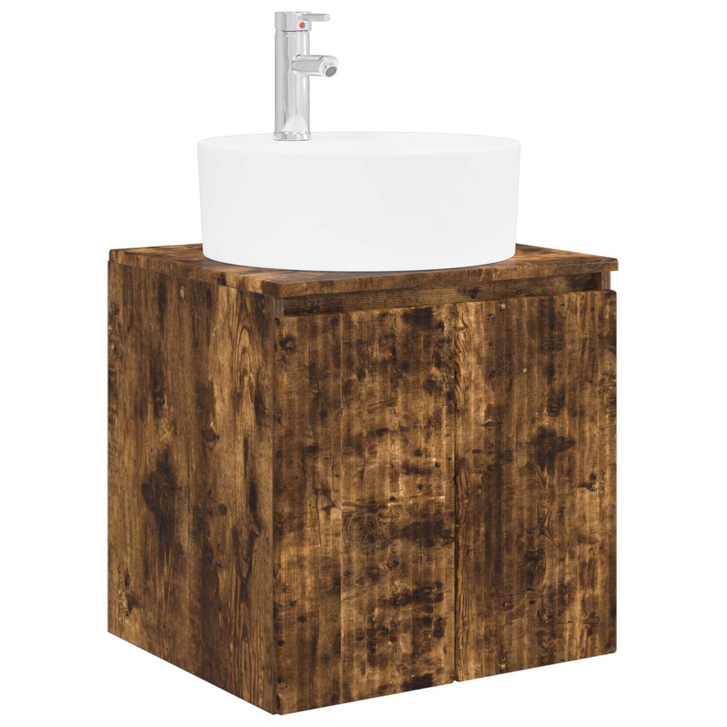 Bathroom Cabinet Set 5 pcs Smoked Oak Engineered Wood