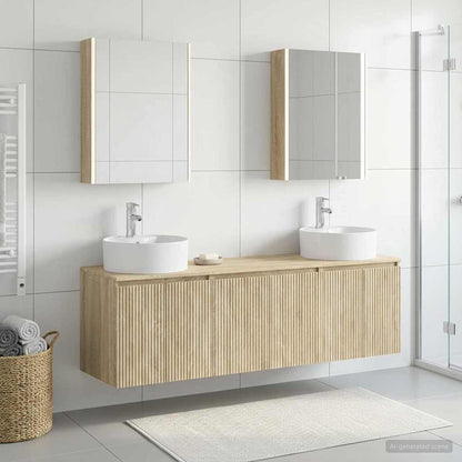 Bathroom Cabinet Set 5 pcs Sonoma Oak Engineered Wood