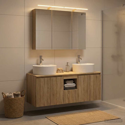 Bathroom Cabinet Set 4 pcs Sonoma Oak Engineered Wood