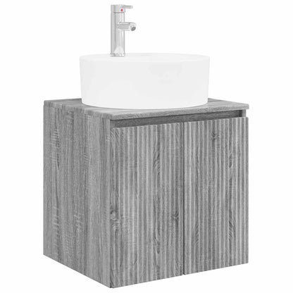 Bathroom Cabinet Set 4 pcs Grey Sonoma Engineered Wood
