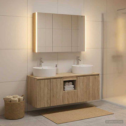 Bathroom Cabinet Set 4 pcs Sonoma Oak Engineered Wood
