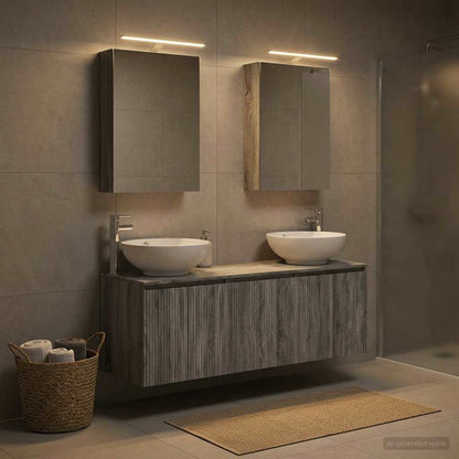Bathroom Cabinet Set 5 pcs Grey Sonoma Engineered Wood