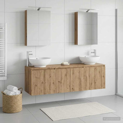 Bathroom Cabinet Set 5 pcs Artisan Oak Engineered Wood