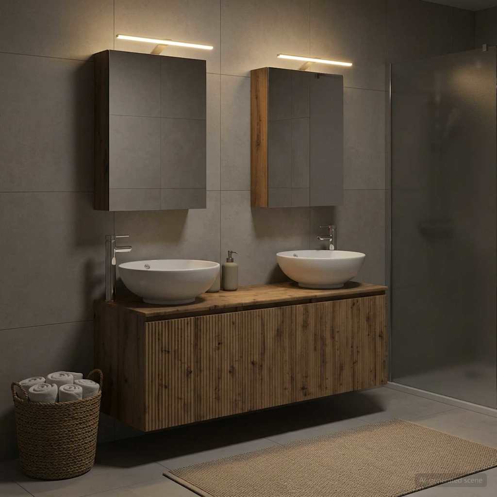 Bathroom Cabinet Set 5 pcs Artisan Oak Engineered Wood