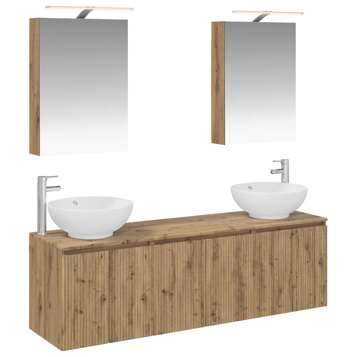 Bathroom Cabinet Set 5 pcs Artisan Oak Engineered Wood