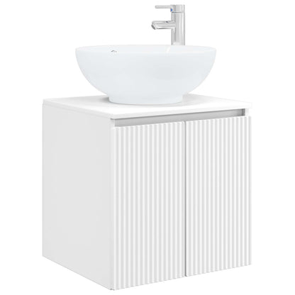 Bathroom Cabinet Set 5 pcs White Engineered Wood