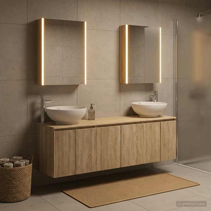 Bathroom Cabinet Set 5 pcs Sonoma Oak Engineered Wood