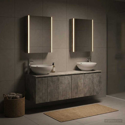 Bathroom Cabinet Set 5 pcs Concrete Grey Engineered Wood