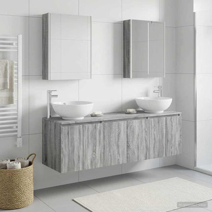 Bathroom Cabinet Set 5 pcs Grey Sonoma Engineered Wood