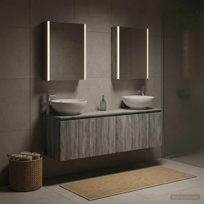 Bathroom Cabinet Set 5 pcs Grey Sonoma Engineered Wood