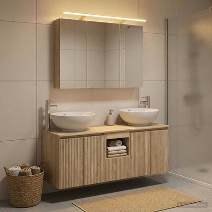 Bathroom Cabinet Set 4 pcs Sonoma Oak Engineered Wood