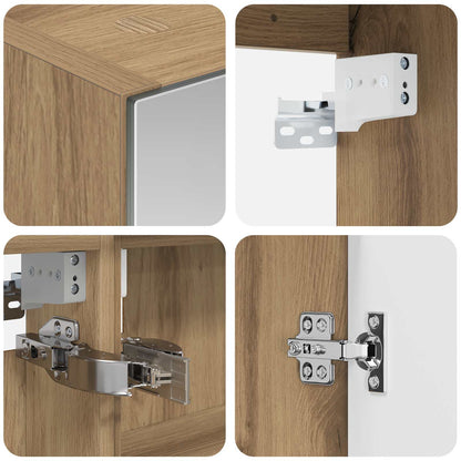 Bathroom Cabinet Set 5 pcs Artisan Oak Engineered Wood