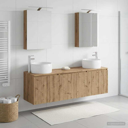 Bathroom Cabinet Set 5 pcs Artisan Oak Engineered Wood