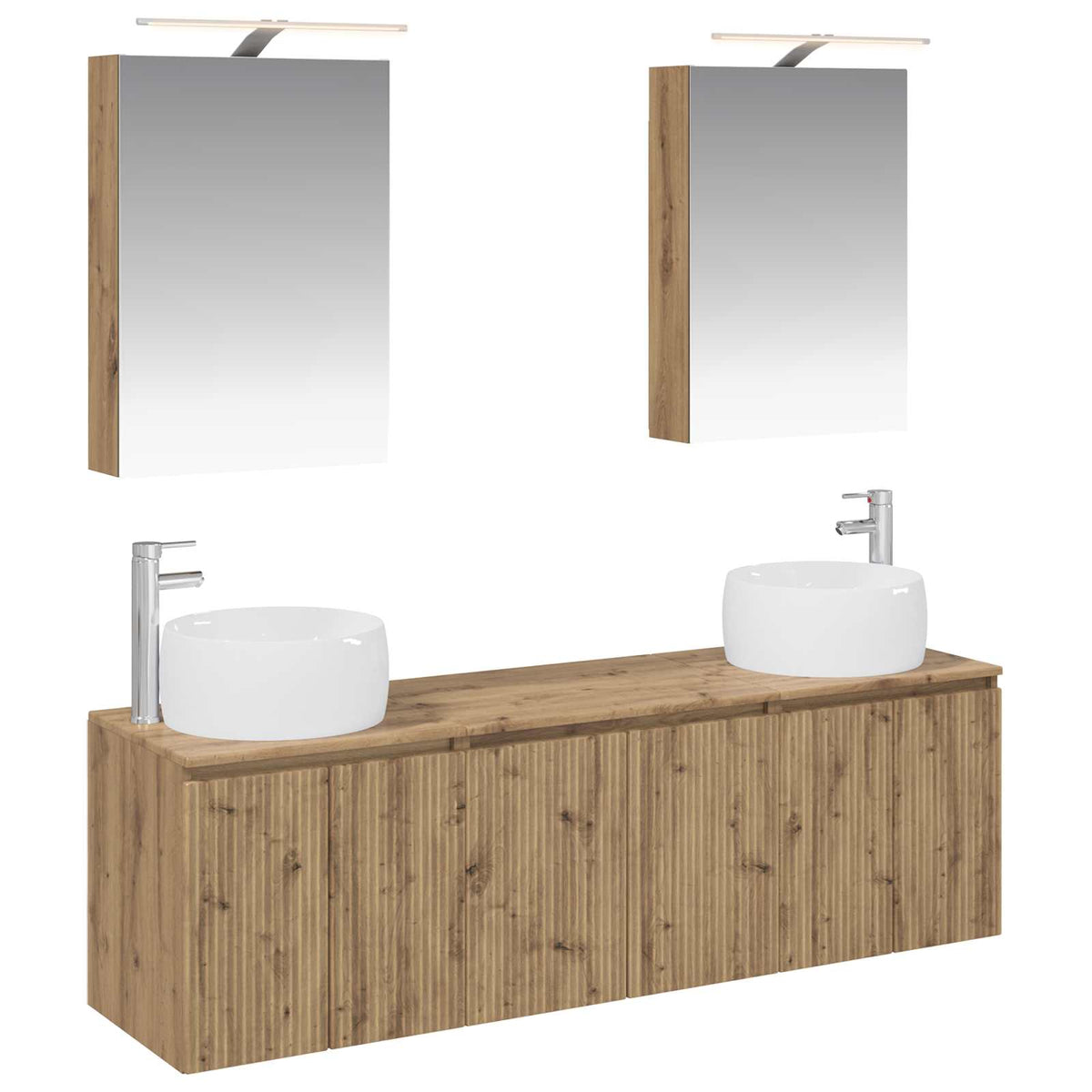 Bathroom Cabinet Set 5 pcs Artisan Oak Engineered Wood
