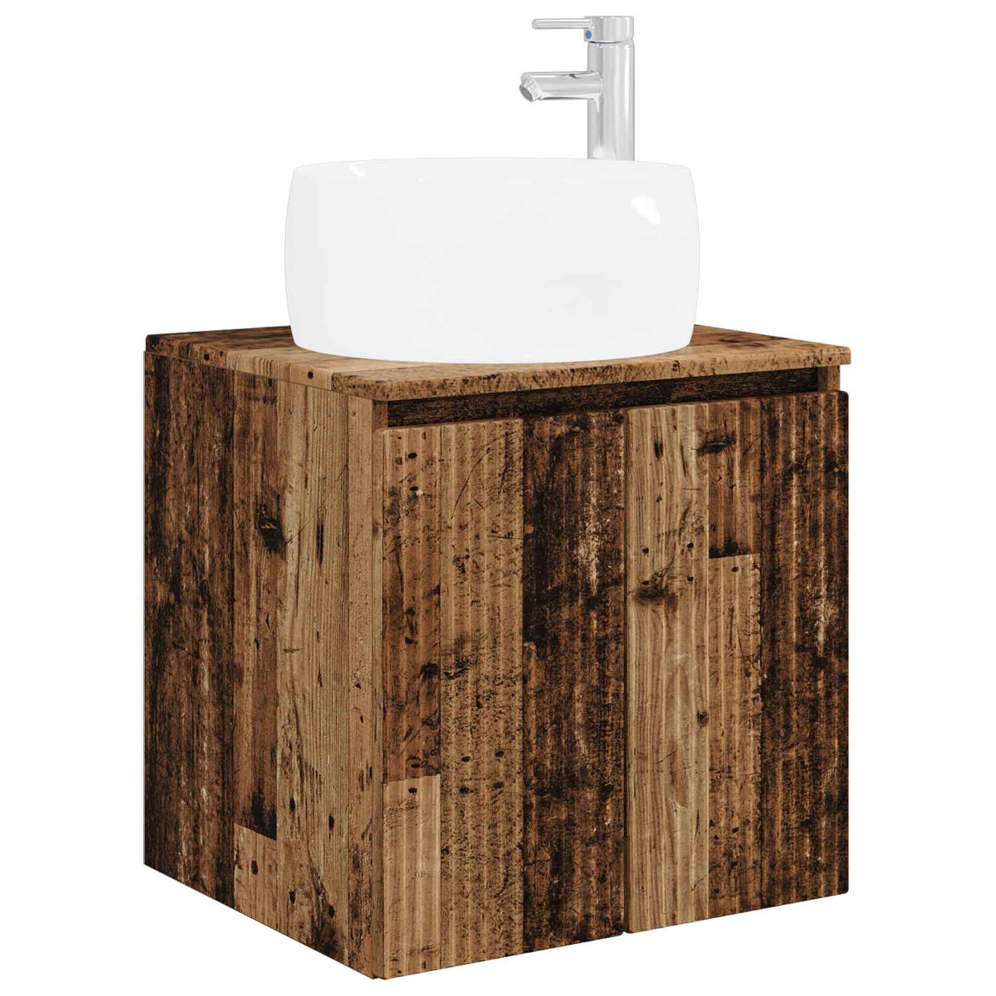 Bathroom Cabinet Set 5 pcs Old Wood Engineered Wood