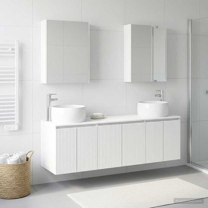 Bathroom Cabinet Set 5 pcs White Engineered Wood