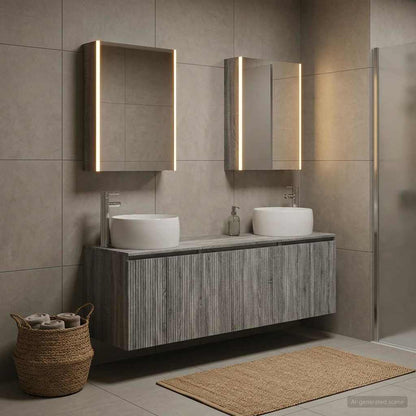 Bathroom Cabinet Set 5 pcs Grey Sonoma Engineered Wood