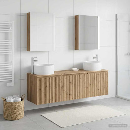 Bathroom Cabinet Set 5 pcs Artisan Oak Engineered Wood