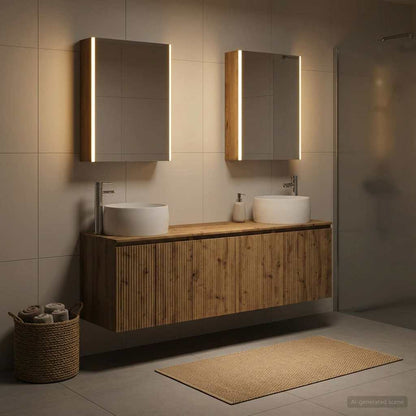 Bathroom Cabinet Set 5 pcs Artisan Oak Engineered Wood