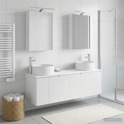 Bathroom Cabinet Set 5 pcs White Engineered Wood
