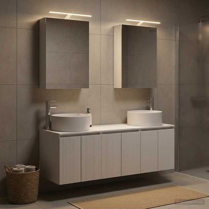 Bathroom Cabinet Set 5 pcs White Engineered Wood