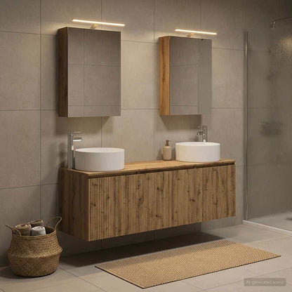 Bathroom Cabinet Set 5 pcs Artisan Oak Engineered Wood