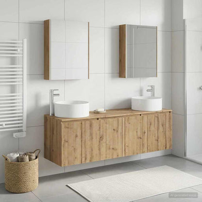 Bathroom Cabinet Set 5 pcs Artisan Oak Engineered Wood