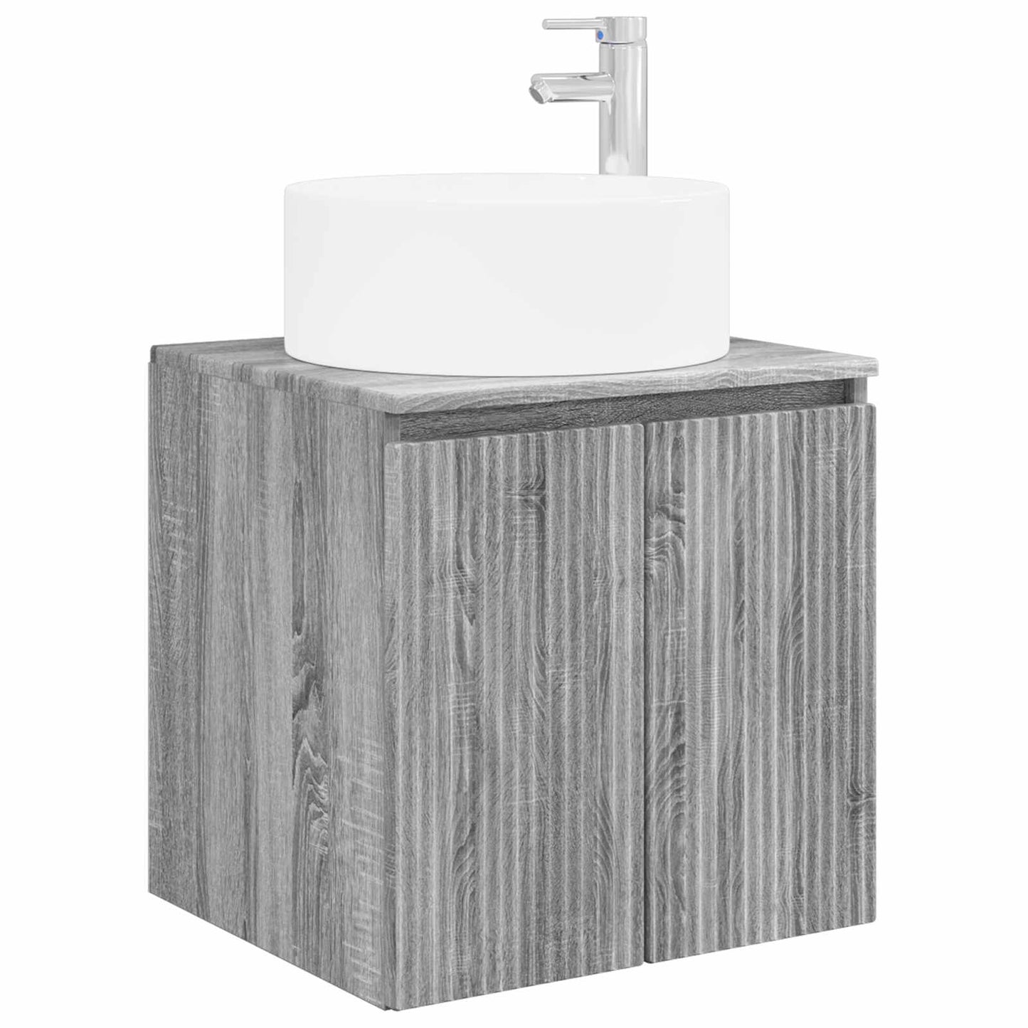 Bathroom Cabinet Set 4 pcs Grey Sonoma Engineered Wood