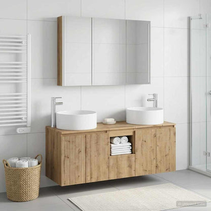 Bathroom Cabinet Set 4 pcs Artisan Oak Engineered Wood
