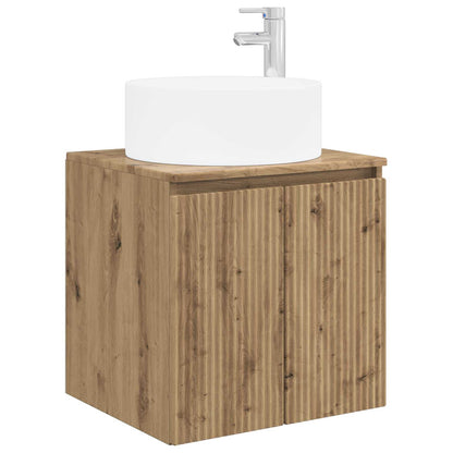 Bathroom Cabinet Set 4 pcs Artisan Oak Engineered Wood