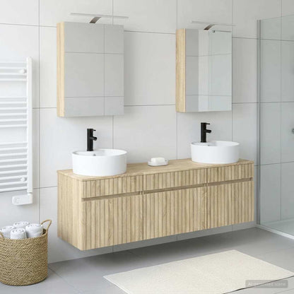 Bathroom Cabinet Set 5 pcs Sonoma Oak Engineered Wood
