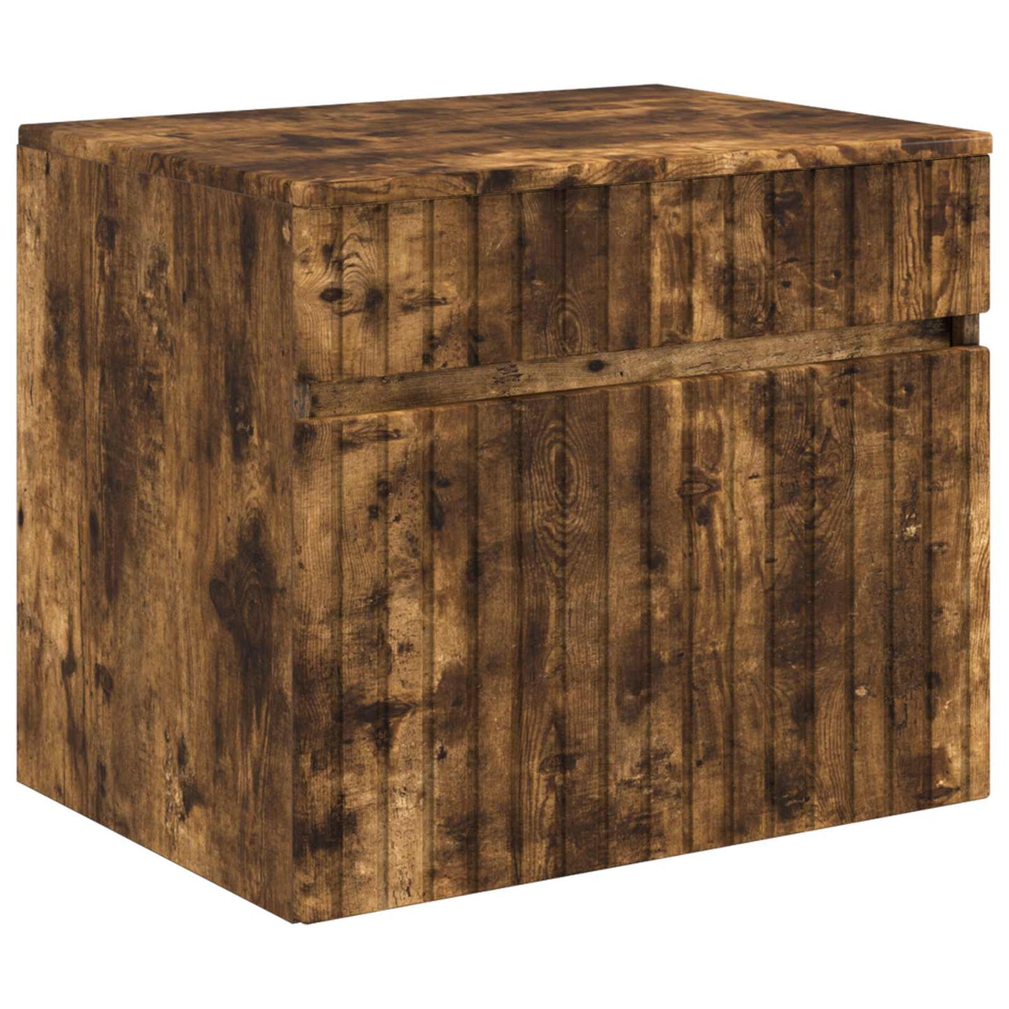 Bathroom Cabinet Set 5 pcs Smoked Oak 50 x 14.5 x 70 cm