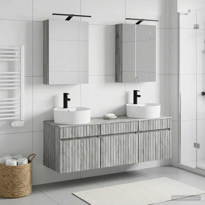 Bathroom Cabinet Set 5 pcs Grey Sonoma Engineered Wood