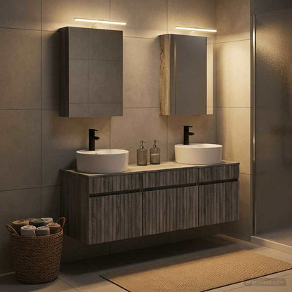 Bathroom Cabinet Set 5 pcs Grey Sonoma Engineered Wood