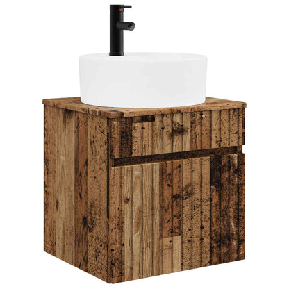 Bathroom Cabinet Set 5 pcs Old Wood 50 x 14.5 x 70 cm