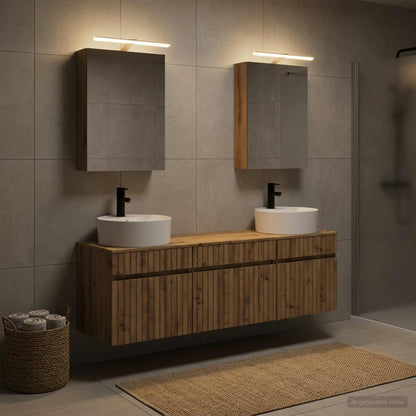 Bathroom Cabinet Set 5 pcs Artisan Oak Engineered Wood