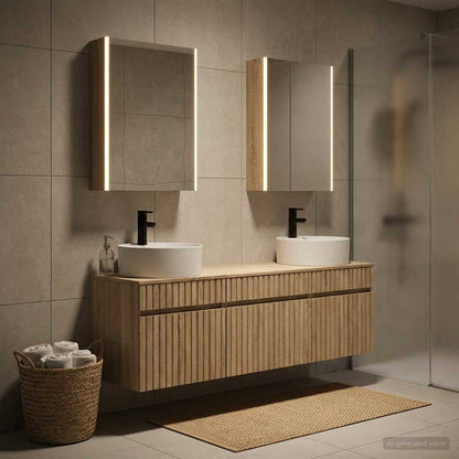 Bathroom Cabinet Set 5 pcs Sonoma Oak Engineered Wood