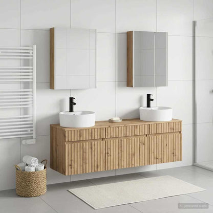 Bathroom Cabinet Set 5 pcs Artisan Oak Engineered Wood
