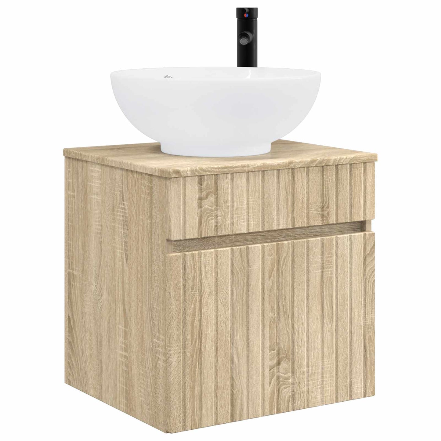 Bathroom Cabinet Set 4 pcs Sonoma Oak Engineered Wood