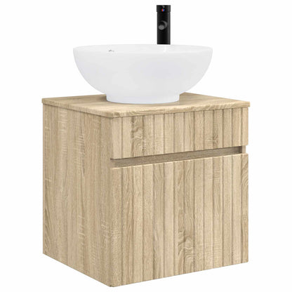 Bathroom Cabinet Set 4 pcs Sonoma Oak Engineered Wood