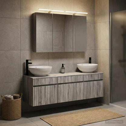 Bathroom Cabinet Set 4 pcs Grey Sonoma Engineered Wood