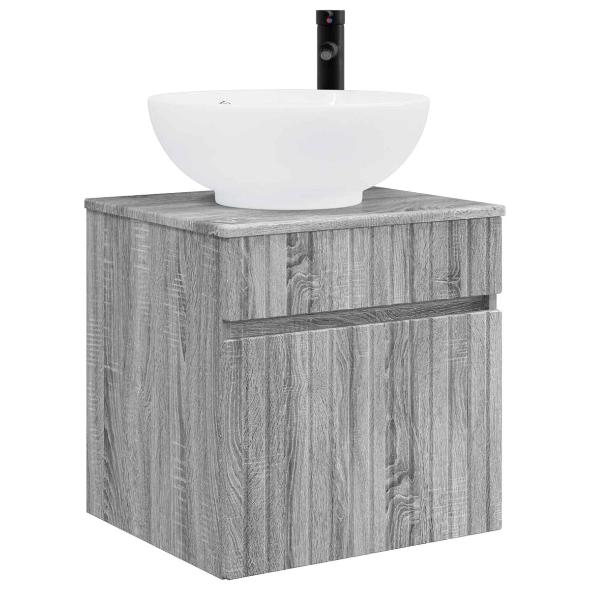 Bathroom Cabinet Set 4 pcs Grey Sonoma Engineered Wood