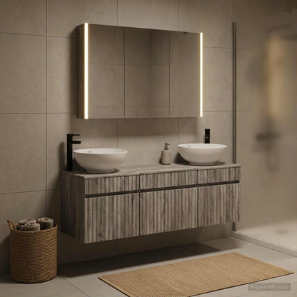 Bathroom Cabinet Set 4 pcs Grey Sonoma Engineered Wood