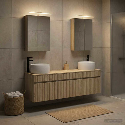 Bathroom Cabinet Set 5 pcs Sonoma Oak Engineered Wood