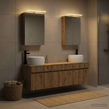 Bathroom Cabinet Set 5 pcs Artisan Oak Engineered Wood