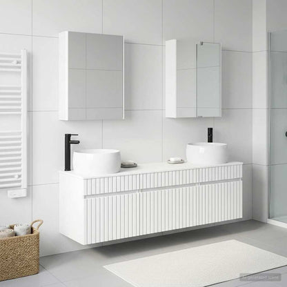 Bathroom Cabinet Set 5 pcs White Engineered Wood