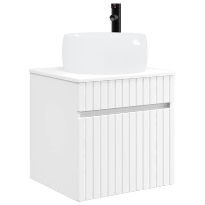 Bathroom Cabinet Set 5 pcs White Engineered Wood