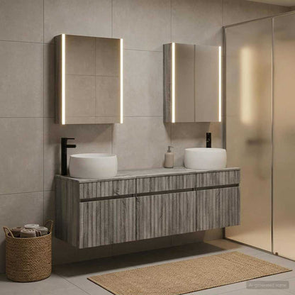 Bathroom Cabinet Set 5 pcs Grey Sonoma Engineered Wood